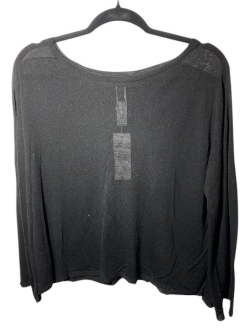 Eileen Fisher Bateau Neck Seamless Sleek Tencel Knit Top Medium Bell Sleeves NWT - Picture 4 of 6
